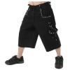 Men's Metal Short With Pyramids Gothic Men's Metal Summer Short